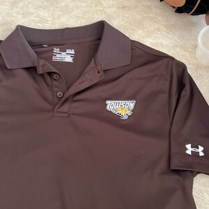 Brown underarmour- Towson collar shirt